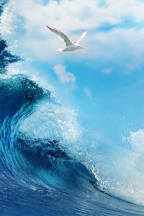 蓝色大海自然景色壁纸 (10张)