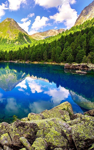 风景壁纸 山水风景壁纸 清爽自然景色高清手机壁纸图片   扫描二维码