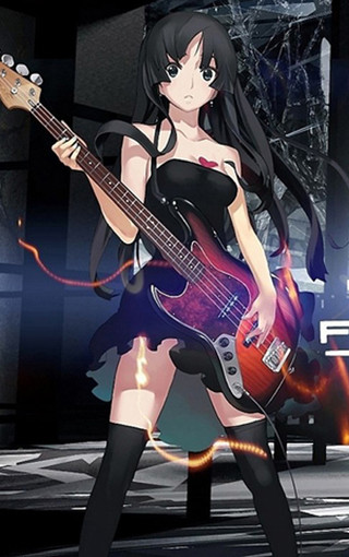电吉他美少女动漫手机壁纸