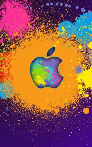 彩色苹果logo壁纸下载