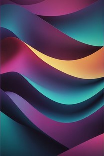 彩色波浪梯度抽象背景图片壁纸3