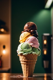 夏日冰爽体验冰淇淋图片壁纸