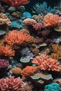 清透海底珊瑚景色高清图片壁纸
