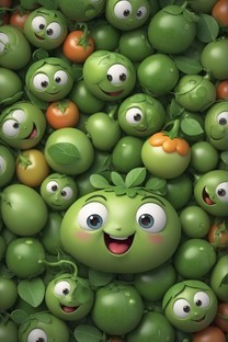 幸福的小豌豆动漫图片壁纸
