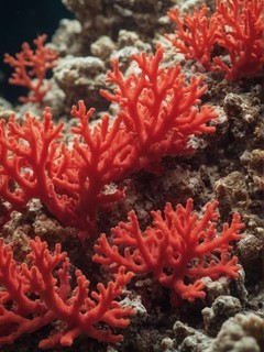 晶莹剔透红珊瑚图片壁纸