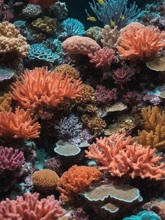 清透海底珊瑚景色高清图片壁纸