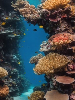 感受海洋海底珊瑚美景壁纸