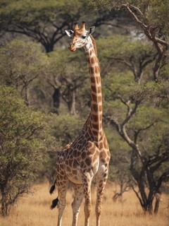 非洲草原上的长颈鹿壁纸
