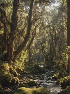 美丽的大自然绿色深林高清图片壁纸