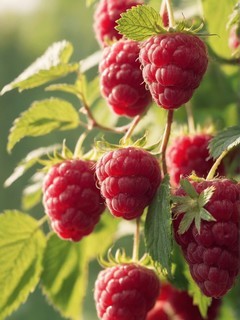 夏季清凉水果红树莓清新诱人壁纸