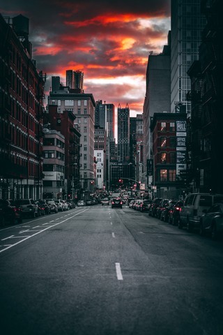 城市街道风景摄影手机图片壁纸
