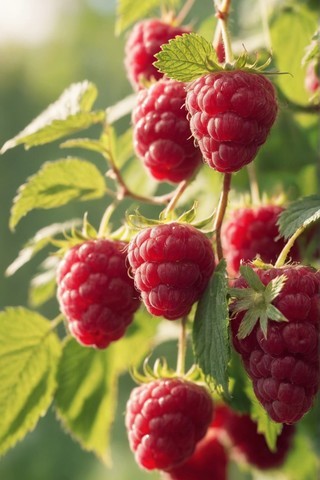 夏季清凉水果红树莓清新诱人壁纸