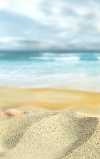 iphone海滩壁纸 官方图片