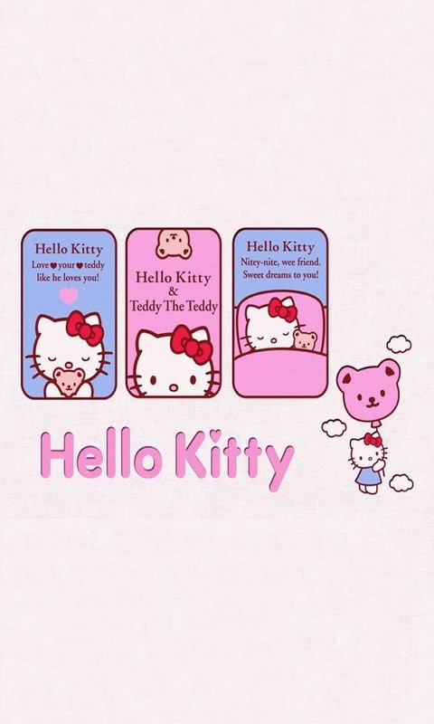 可爱Hello Kitty苹果手机壁纸