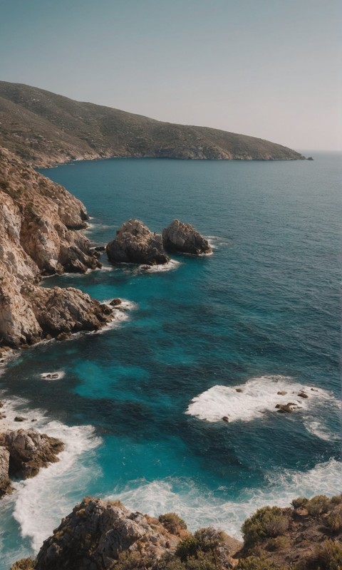 蓝色大海高清自然风景图片壁纸