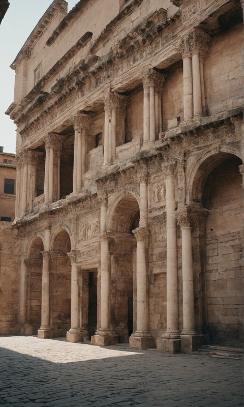 古典韵味古罗马建筑风格壁纸