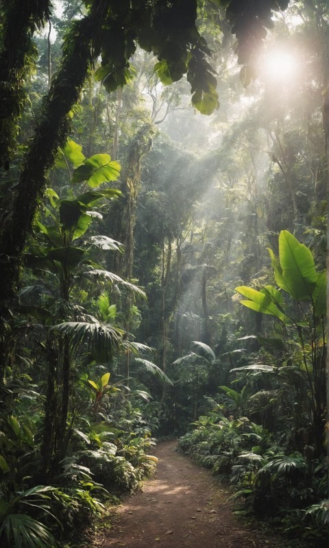 漂亮的热带雨林风光高清图片壁纸