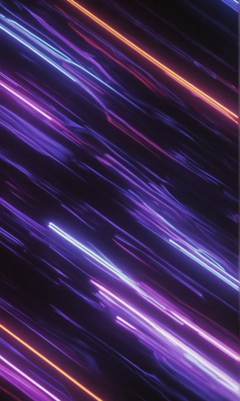 霓虹长曝光灯光紫色抽象壁纸