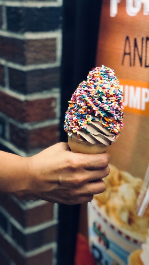 甜筒冰淇淋高清手机图片壁纸