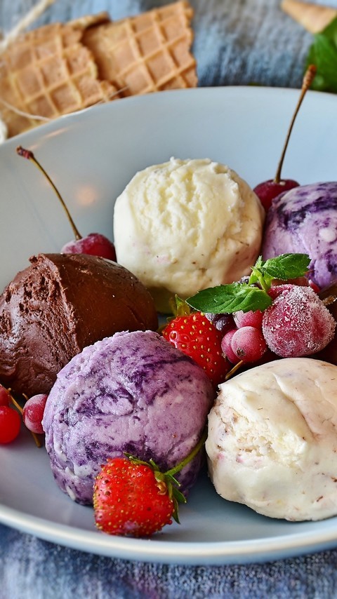 夏季甜品冰淇淋球图片壁纸2