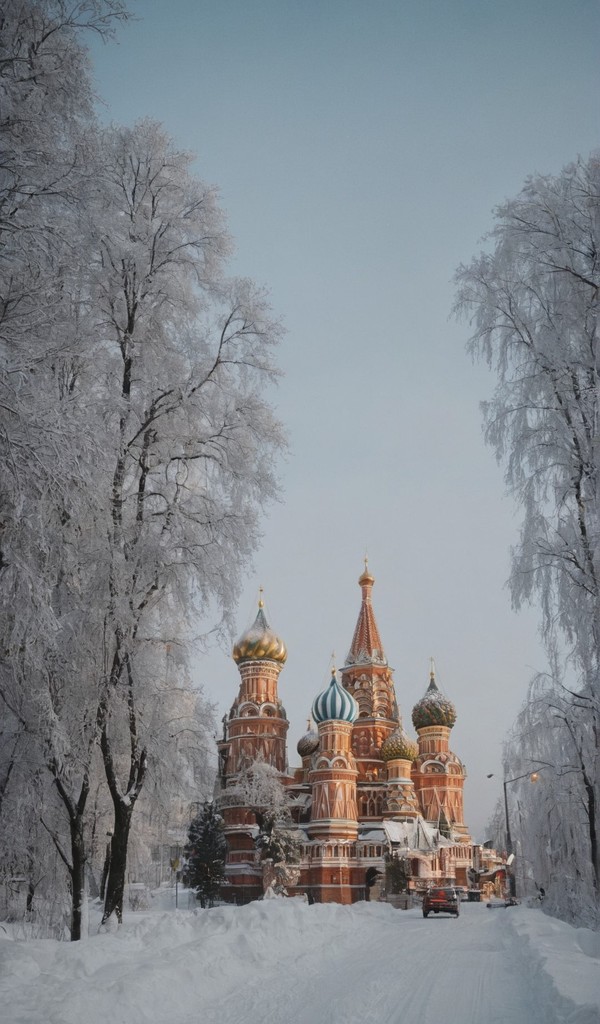 俄罗斯多雪的冬天图片壁纸