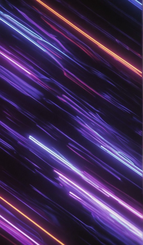 霓虹长曝光灯光紫色抽象壁纸