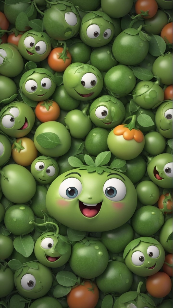 幸福的小豌豆动漫图片壁纸