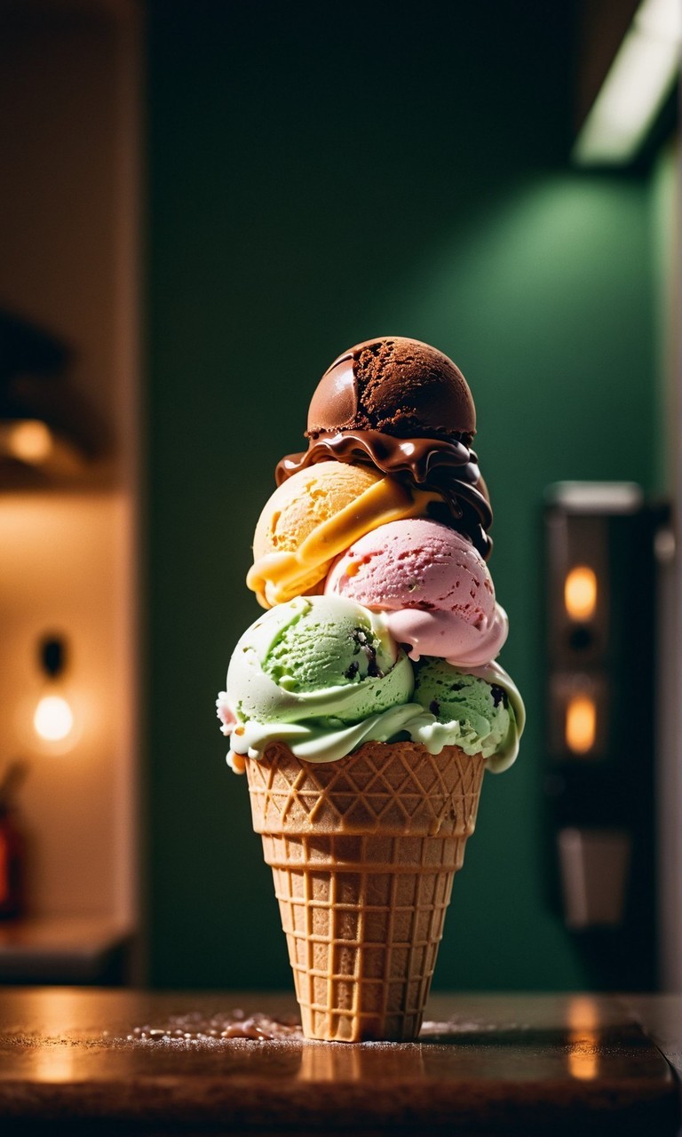 夏日冰爽体验冰淇淋图片壁纸