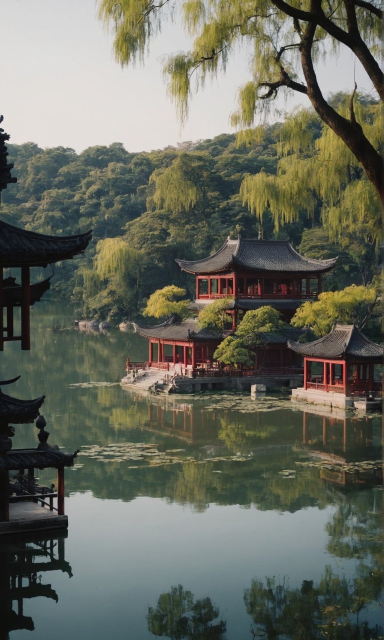 唯美中式古典园林高清图片壁纸