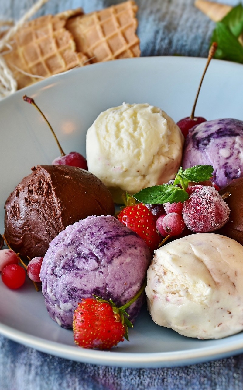 夏季甜品冰淇淋球图片壁纸2