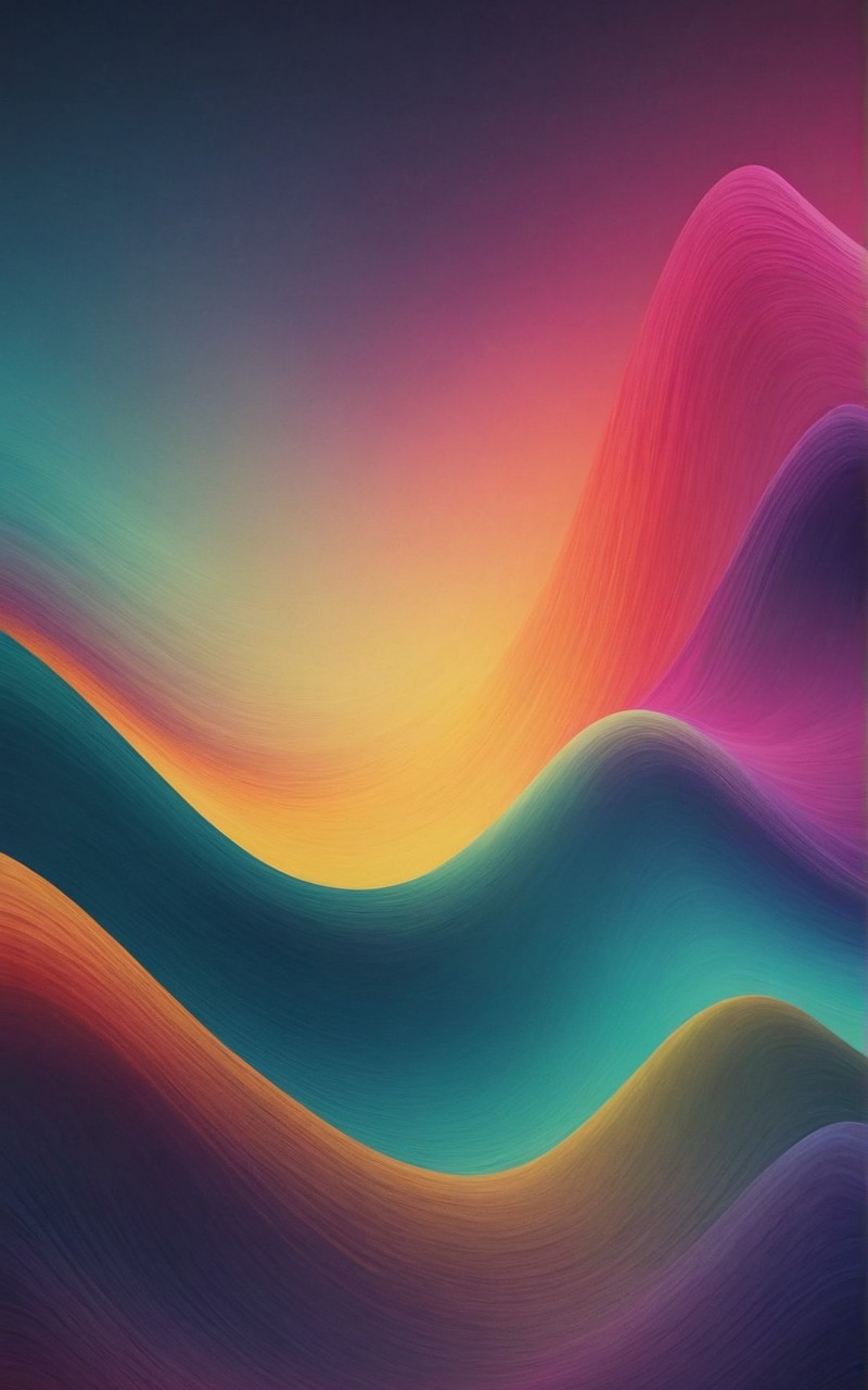 彩色波浪梯度抽象背景图片壁纸2